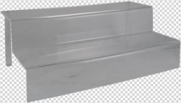 Acrylic Liquor Bottle Shelves - Bench