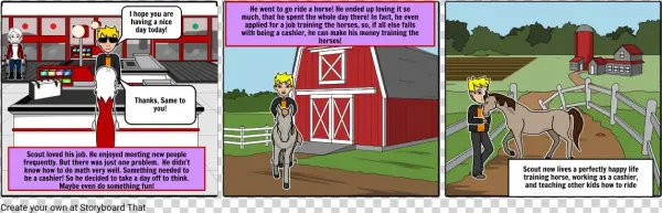 Cashier Issues - Cartoon