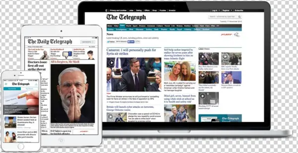 Digital Editions - Telegraph On Tablet