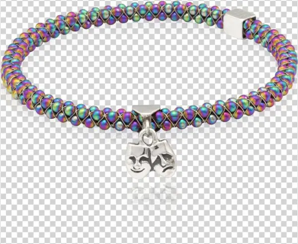 Free Download Mask Clipart Bracelet Earring Mardi Gras - John Humphries Designs Mardi Gras Mask Chromatic Bangle