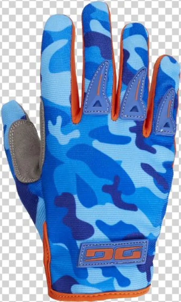 Gants Dg Soldier Bleu - Leather