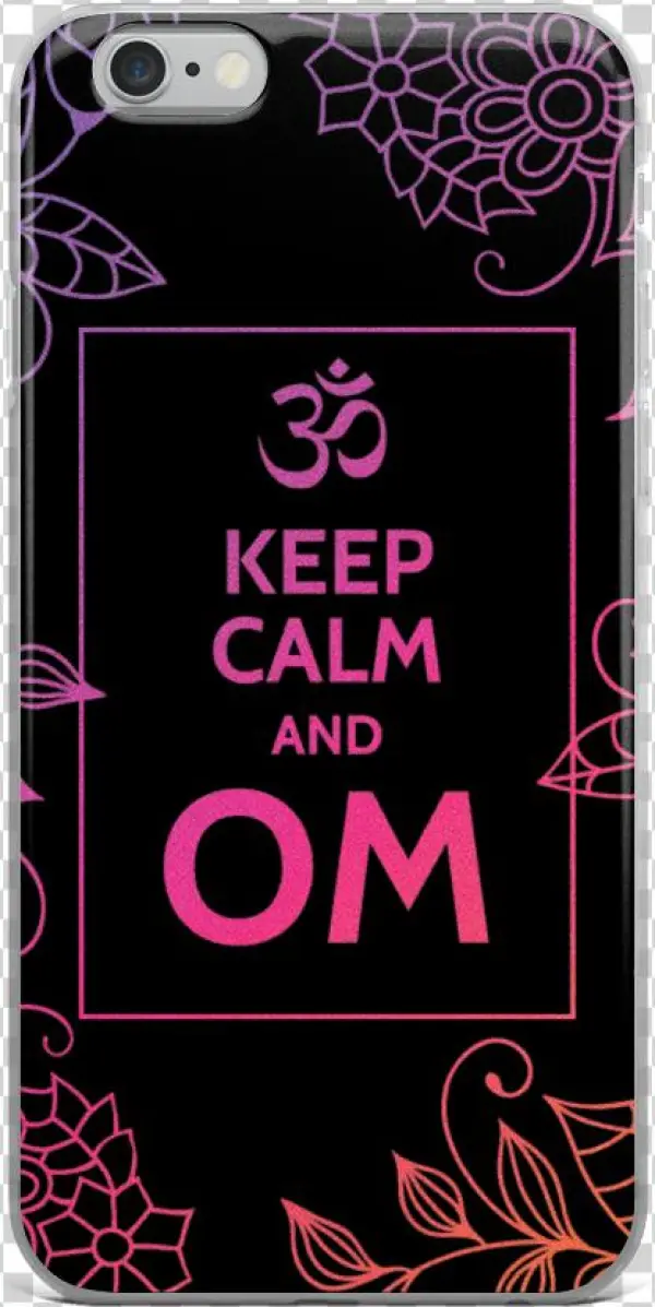 Keep Calm & Om Iphone Case Little Namaste - Keep Calm And Om Namah Shivaya