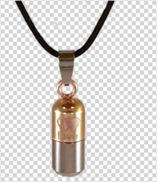 Pill Shape, Pill Carrying Capsule Necklace A481 - Locket