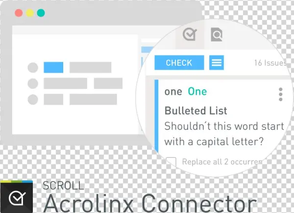Scroll Acrolinx Connector - Acrolinx Gmbh