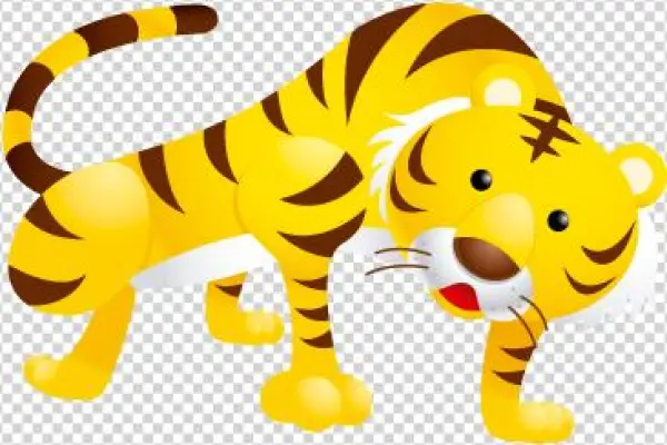 Tigre - Yellow Tiger Cartoon