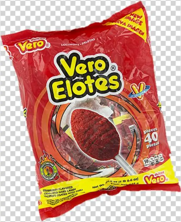 Vero Elotes Paletas Sabor Fresa Con Chile Mexican Hard