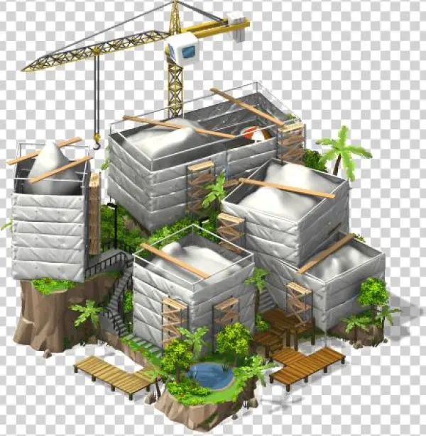 Aloha Island-scaffolding - Pine