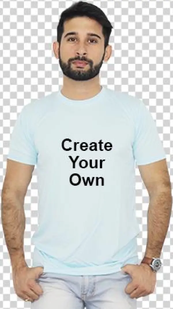 Create Your Own Sky Blue T-shirt - T-shirt