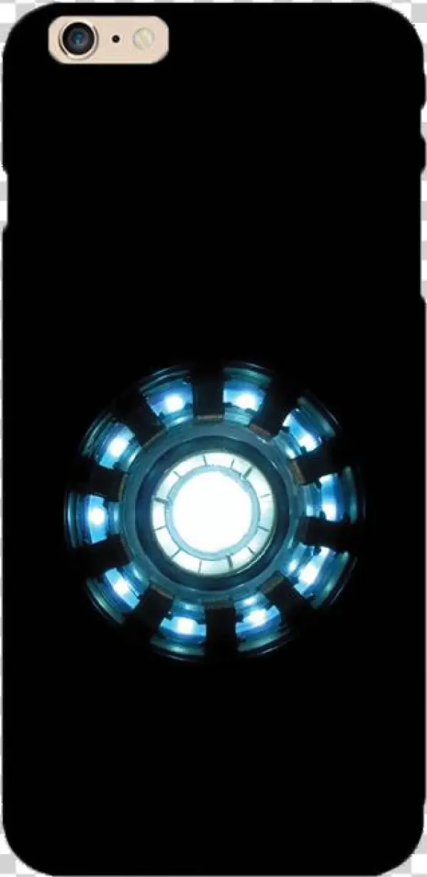 Ironman Heart Phone Cover - Iron Man Arc Reactor Necklace Pendant Jewelry Glass