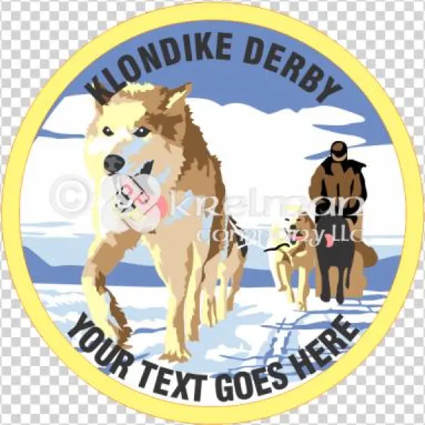 K721 Running Huskies Snowsled - Running