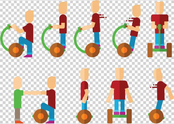 Segway Free Vector Art