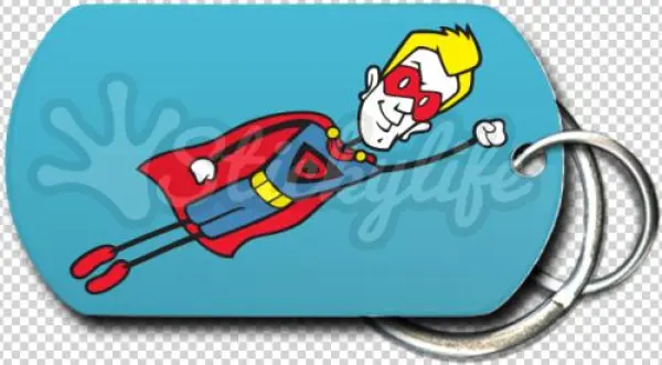 Super Dad Keychain - Illustration