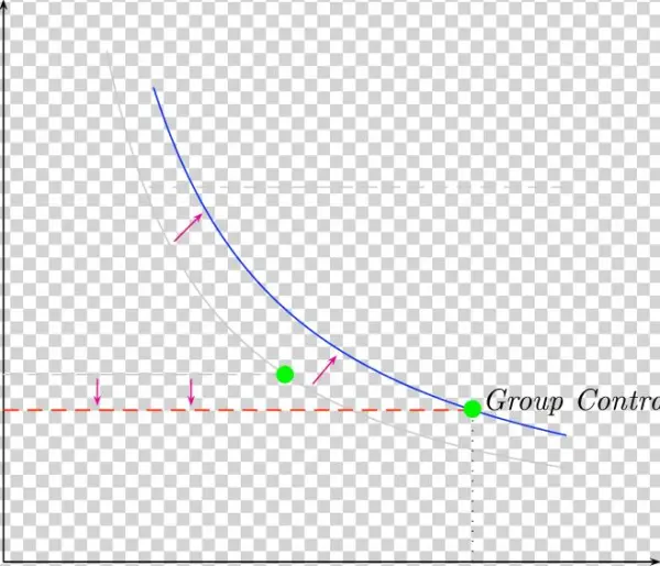 Switch Line And Optimal Contract Under Group Lending - Plot
