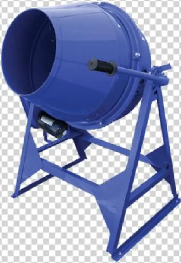 Utility Mixer With Steel Drum - Marshalltown Mix61112 Concrete Mixer,3 Cu. Ft.,electric,1/2hp