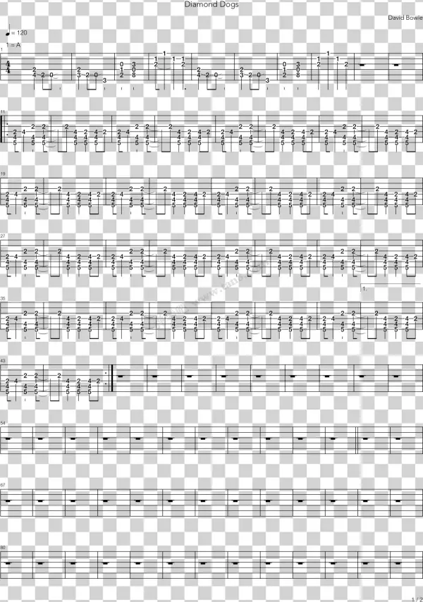 Diamond Dogs 亮音钢琴 第1张图