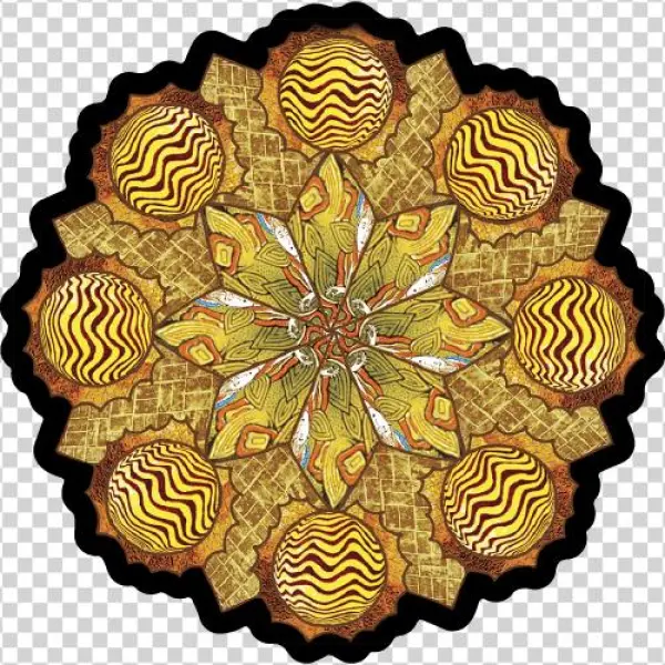 Illumination Mandala Mini Sticker - Music