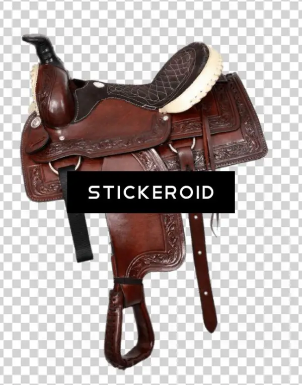 Western Trail Saddle - Buffalo Roper Style Saddle With Rawhide Silver Laced