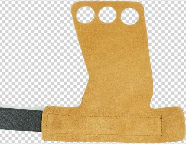 Wodready 3 Hole Tan Leather Pull-up Hand Grips - Pull-up Hand Grips With Wrist And Leather Hand Wrap