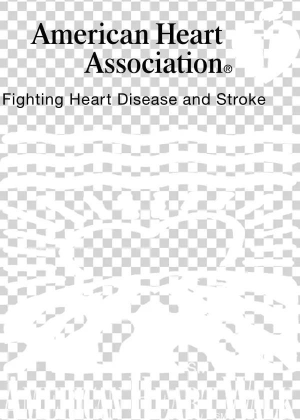 American Heart Walk 01 Logo Black And White