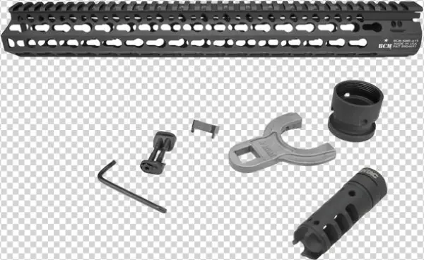 Bcm Gunfighter 15" Alpha Keymod Rail W/ Dragon Muzzle