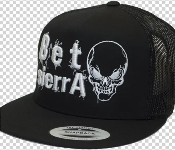 Beto Skull Trucker Black