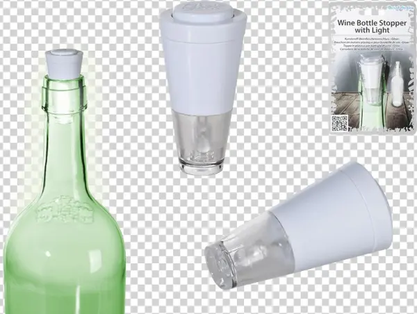 Cerradero De La Botella De Vino De Plástico Con Luz