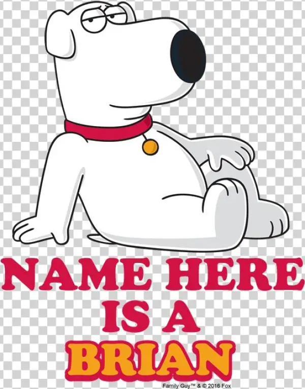 Family Guy Brian Personalized Apron