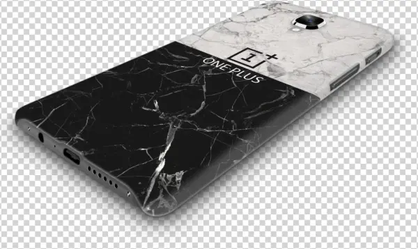 Grey & Black Marble Cover Case For Oneplus