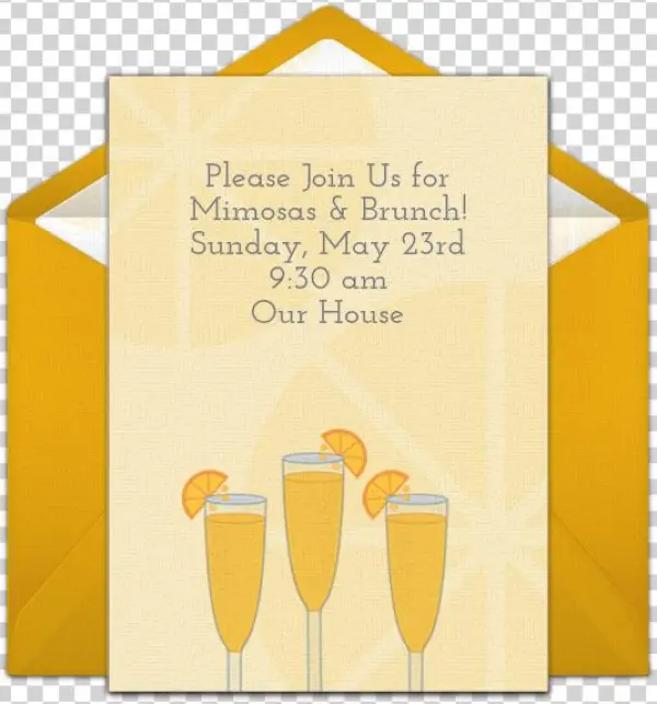 Mimosas Online Invitation