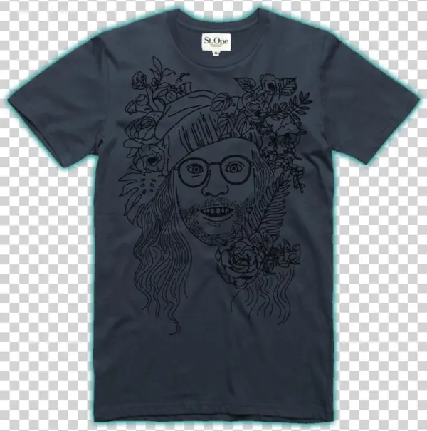 St One Flower Navy - Active Shirt