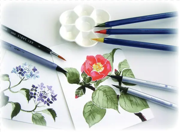 Akashiya Sai Watercolor Brush Pen - 20 Color Set (1