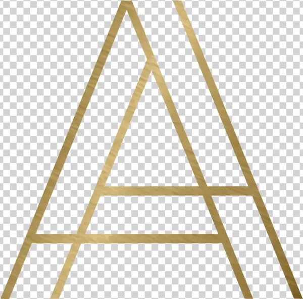 Arden Home Golden A Icon - Wood