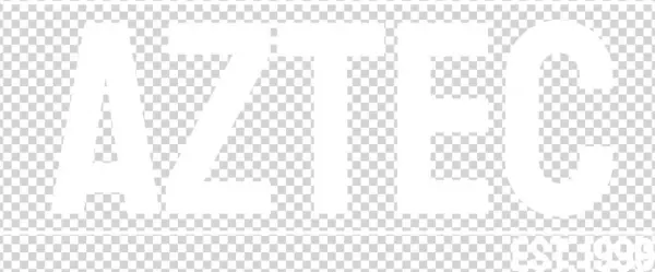 Aztec Staatliches Logo White - Black-and-white