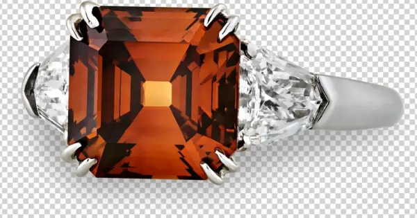 Fancy Deep Brown Orange Diamond Ring, - Engagement Ring