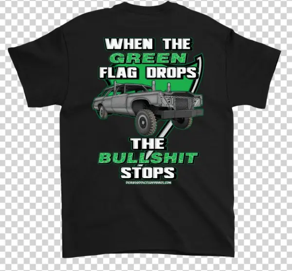 Green Flag Drops Wagon - T-shirt