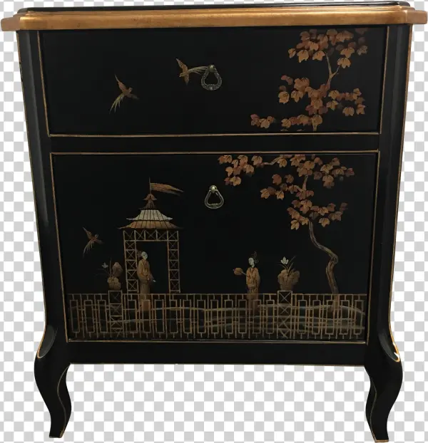 Horchow Asian Styled File Cabinet On Chairish - Drawer