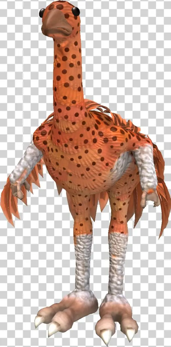 Red Spotted Ostrich - Plush