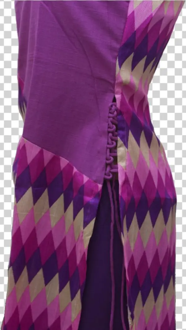 Thams Kurta Collar/double Color/shoe Lace Styled - Cocktail Dress