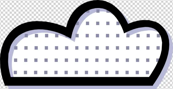 Vector Illustration Of Weather Forecast Cloudy