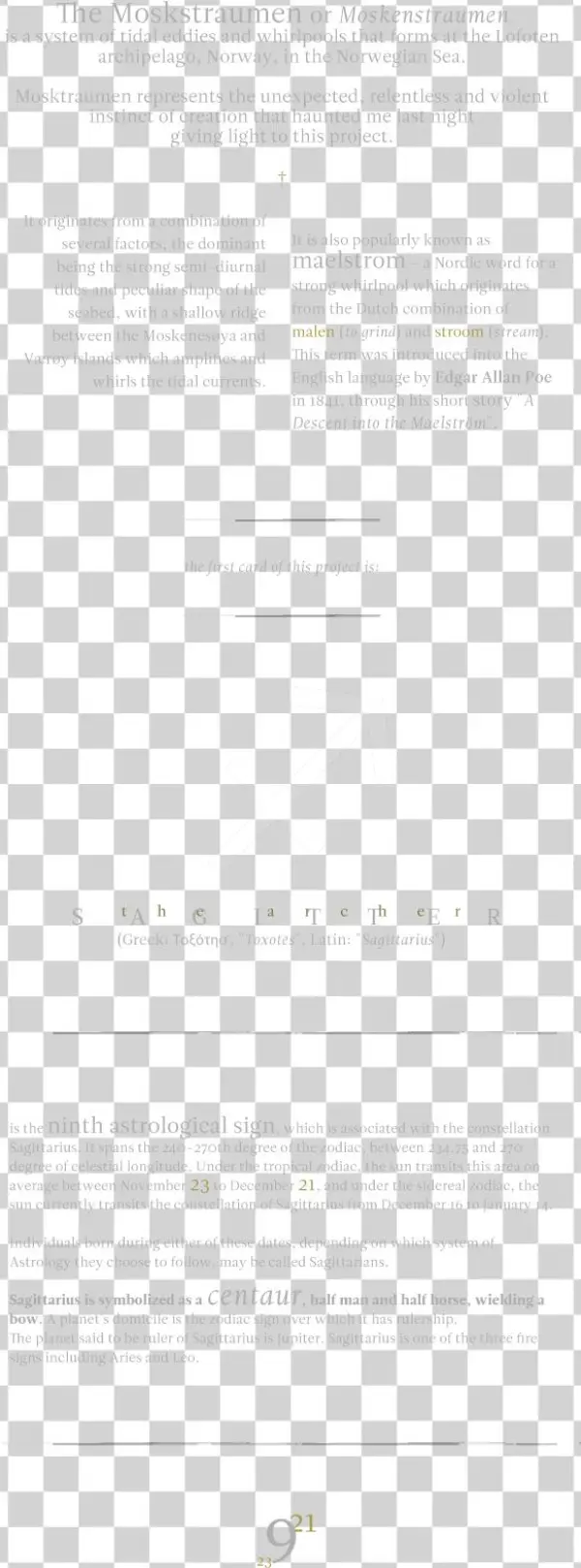 A Zodiac Instinct - Document