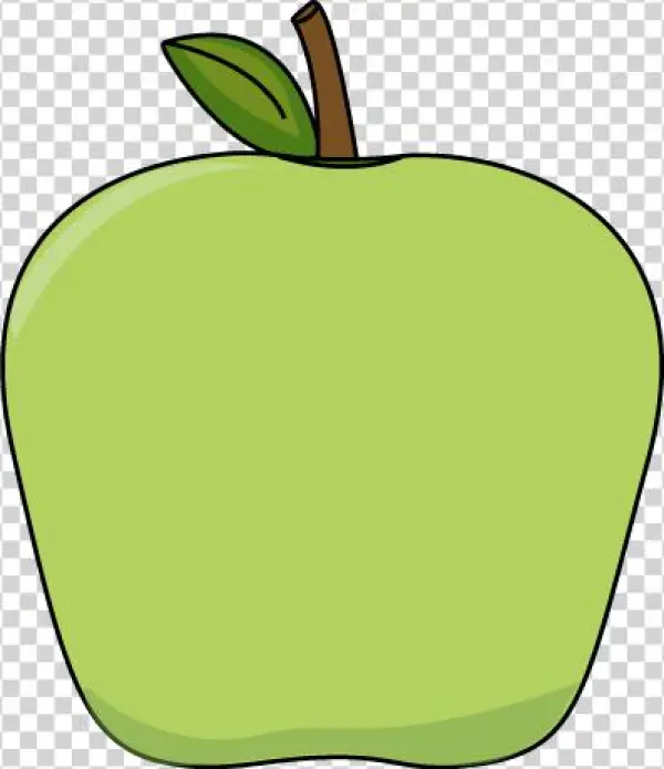 Big Green Apple - Clip Art