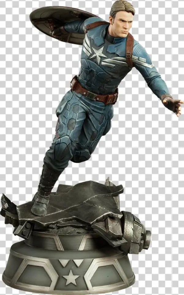 Captain America Statue By Sideshow Collectibles - Captain America - The Winter Soldier - Captain America