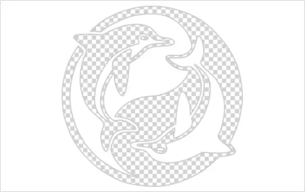 Dolphin Pendant Necklace Yin And Yang Chinese Philosopy