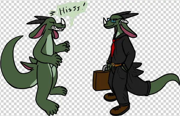 Head Dragon - Cartoon