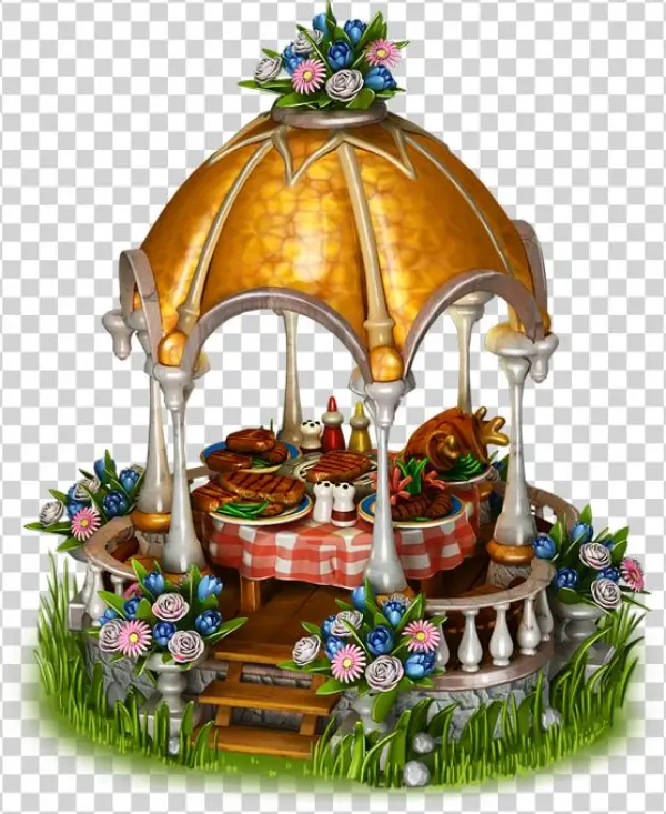Illus Gazebo - Barbecue