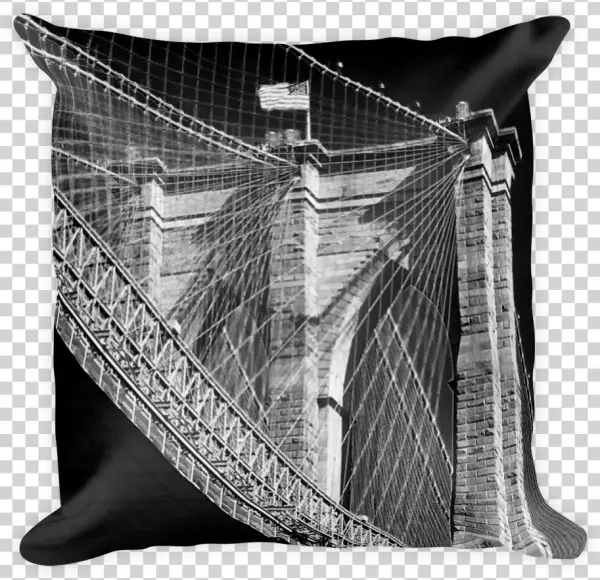 Image Of Brooklyn Bridge Pillow - Throw Pillow