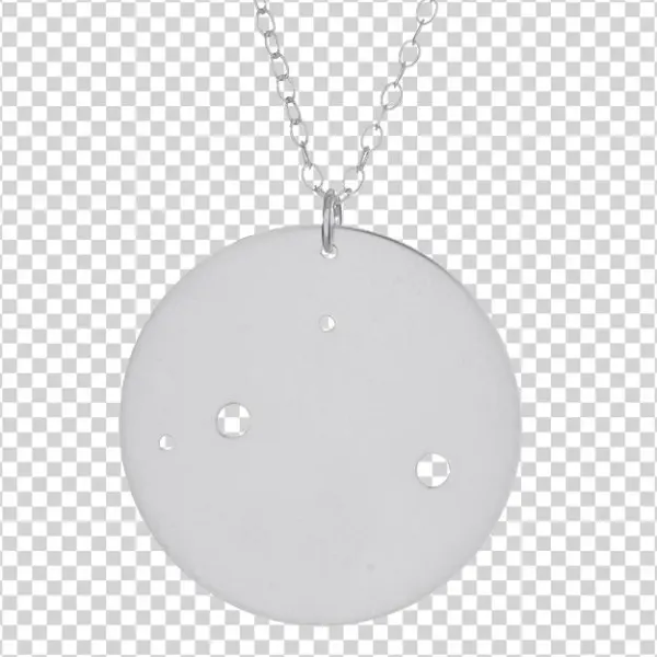 Image Of Sterling Silver Libra Pendant - Ozone