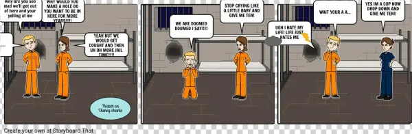 Jail Life Gone Wrong - Cartoon