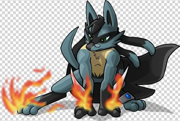 Mega Lucario Inner Focus - Cartoon