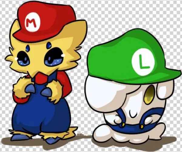 Pokemon Super Mario Crossover - Cartoon
